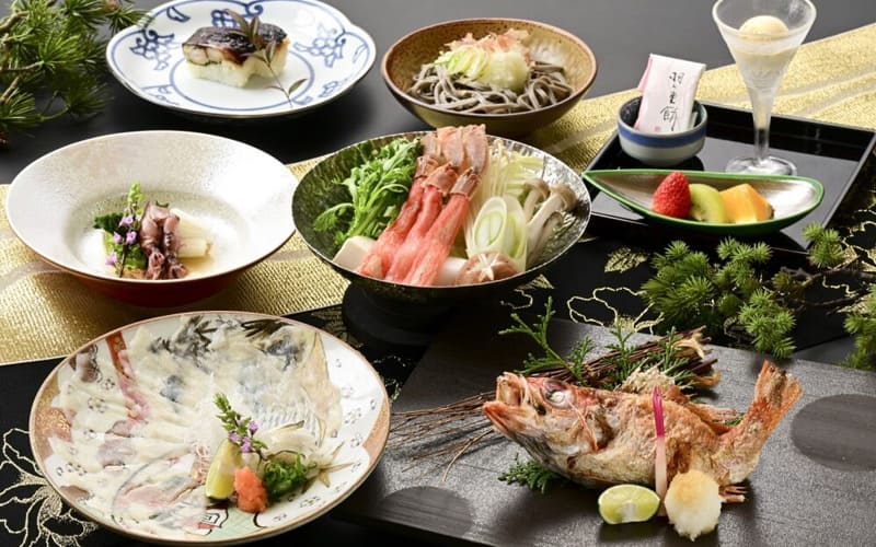 カニ・フグ・ノドグロ食べ比べ膳