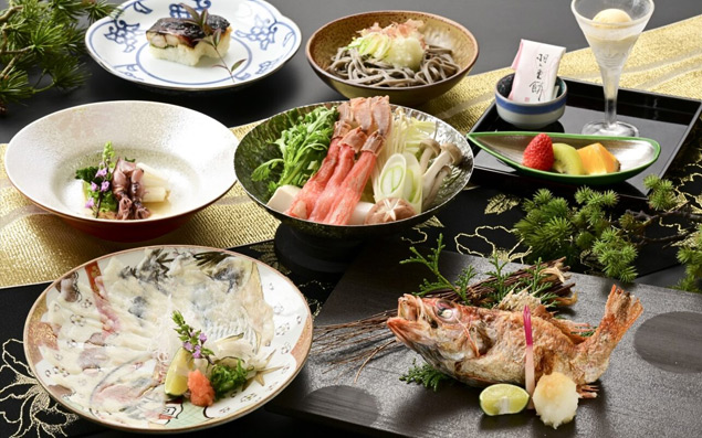 カニ・フグ・ノドグロ食べ比べ膳